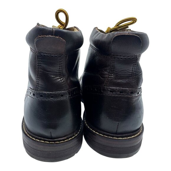 Florsheim‎ Fenway Brogue Cap-Toe Boots Sz 9D Brown Design Cap Toe Preowned main image 11